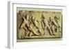 The Battle of the Greeks and the Amazons, from the Mausoleum of Halicarnassus, circa 350 BC-null-Framed Giclee Print