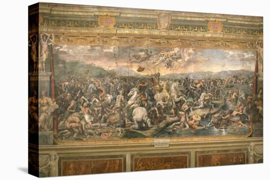 The Battle of the Milvian Bridge, 1517-1524-Gianfrancesco Penni-Stretched Canvas