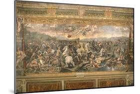 The Battle of the Milvian Bridge, 1517-1524-Gianfrancesco Penni-Mounted Giclee Print