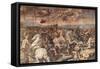 The Battle of the Milvian Bridge in the Hall of Constantine-Godong-Framed Stretched Canvas