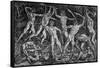 The Battle of the Naked Men, Around 1470-Antonio Pollaiolo-Framed Stretched Canvas