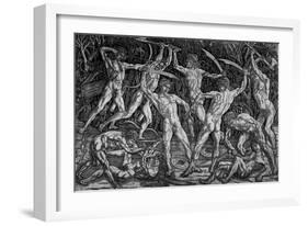 The Battle of the Naked Men, Around 1470-Antonio Pollaiolo-Framed Giclee Print