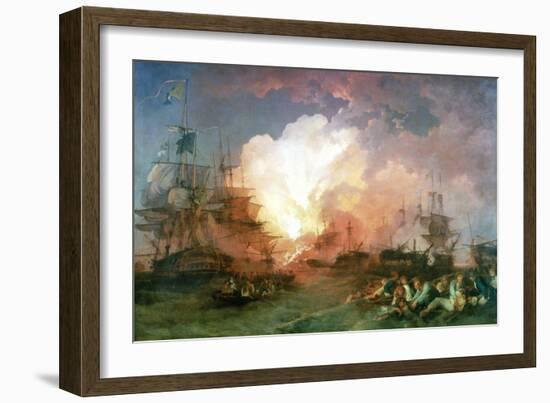 The Battle of the Nile, 1800-Philip James De Loutherbourg-Framed Giclee Print