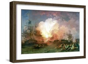 The Battle of the Nile, 1800-Philip James De Loutherbourg-Framed Giclee Print