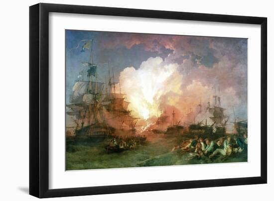 The Battle of the Nile, 1800-Philip James De Loutherbourg-Framed Giclee Print