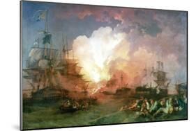 The Battle of the Nile, 1800-Philip James De Loutherbourg-Mounted Giclee Print