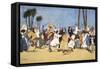 The Battle of the Nile', 1908-Lance Thackeray-Framed Stretched Canvas