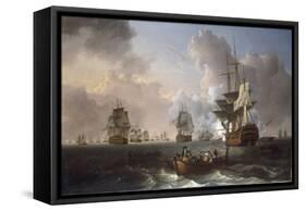 The Battle of the Nile, 1st August 1798, 1801-William Anderson-Framed Stretched Canvas