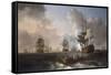 The Battle of the Nile, 1st August 1798, 1801-William Anderson-Framed Stretched Canvas