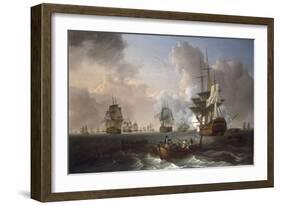 The Battle of the Nile, 1st August 1798, 1801-William Anderson-Framed Giclee Print