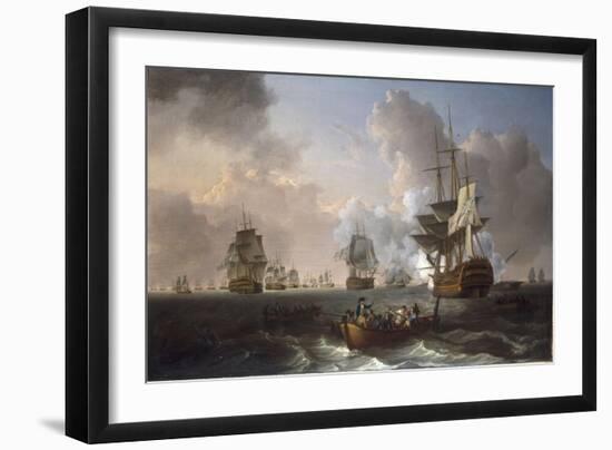 The Battle of the Nile, 1st August 1798, 1801-William Anderson-Framed Giclee Print