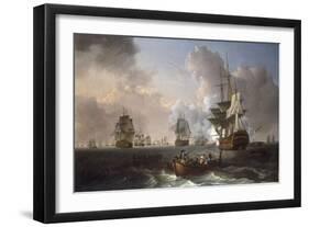 The Battle of the Nile, 1st August 1798, 1801-William Anderson-Framed Giclee Print