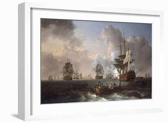 The Battle of the Nile, 1st August 1798, 1801-William Anderson-Framed Giclee Print