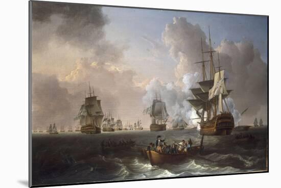 The Battle of the Nile, 1st August 1798, 1801-William Anderson-Mounted Giclee Print