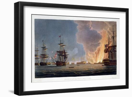 The Battle of the Nile, 1st August 1798 (1816)-Bailey-Framed Giclee Print