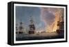 The Battle of the Nile, 1st August 1798 (1816)-Bailey-Framed Stretched Canvas