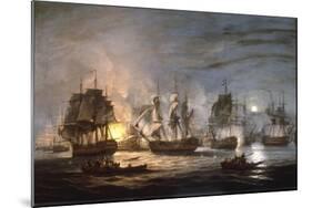 The Battle of the Nile, August 1st 1798, 1830-Thomas Luny-Mounted Giclee Print