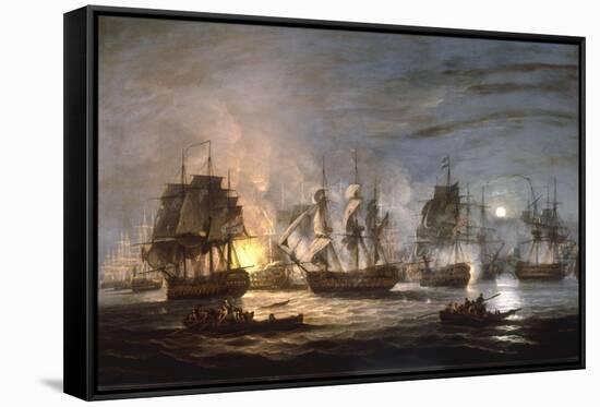 The Battle of the Nile, August 1st 1798, 1830-Thomas Luny-Framed Stretched Canvas