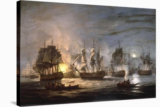 The Battle of the Nile, August 1st 1798, 1830-Thomas Luny-Stretched Canvas