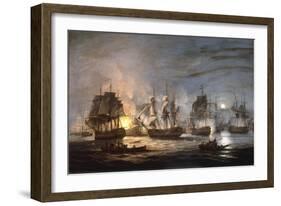 The Battle of the Nile, August 1st 1798, 1830-Thomas Luny-Framed Giclee Print