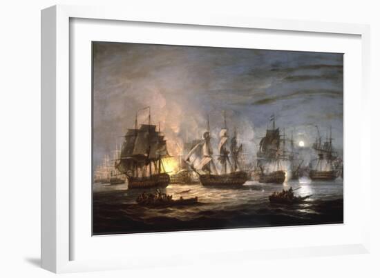 The Battle of the Nile, August 1st 1798, 1830-Thomas Luny-Framed Giclee Print