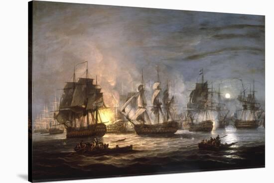 The Battle of the Nile, August 1st 1798, 1830-Thomas Luny-Stretched Canvas