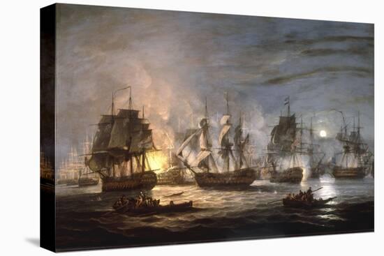 The Battle of the Nile, August 1st 1798, 1830-Thomas Luny-Stretched Canvas