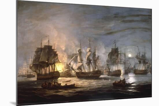 The Battle of the Nile, August 1st 1798, 1830-Thomas Luny-Mounted Giclee Print