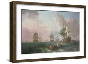 The Battle of the Nile - Bridgeman Collection-William Anderson-Framed Giclee Print