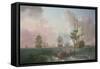 The Battle of the Nile - Bridgeman Collection-William Anderson-Framed Stretched Canvas