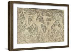 The Battle of the Nudes, 1470S-Antonio Pollaiuolo-Framed Giclee Print