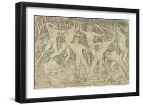 The Battle of the Nudes, 1470S-Antonio Pollaiuolo-Framed Giclee Print