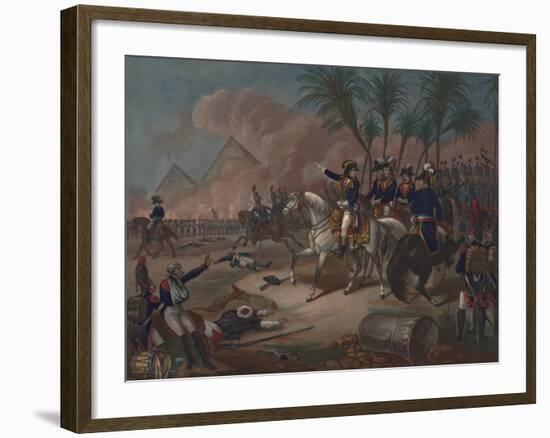 The Battle of the Pyramids, 1800-null-Framed Giclee Print