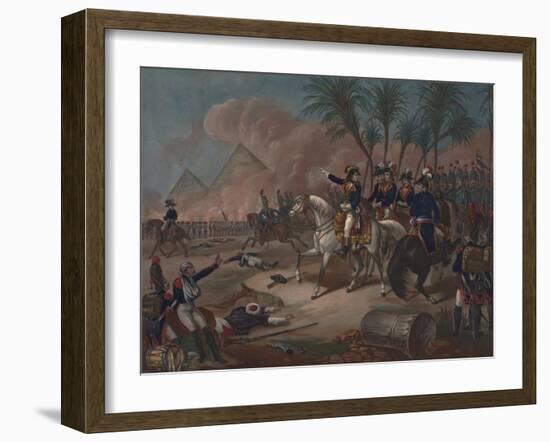 The Battle of the Pyramids, 1800-null-Framed Giclee Print