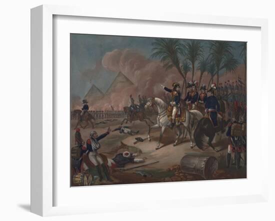 The Battle of the Pyramids, 1800-null-Framed Giclee Print