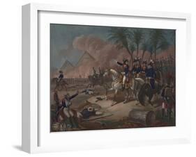 The Battle of the Pyramids, 1800-null-Framed Giclee Print