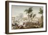 The Battle of the Pyramids, 3 Thermidor, Year 6-Jacques Francois Joseph Swebach-Framed Giclee Print