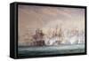 The Battle of the Saintes-John Christian Schetky-Framed Stretched Canvas