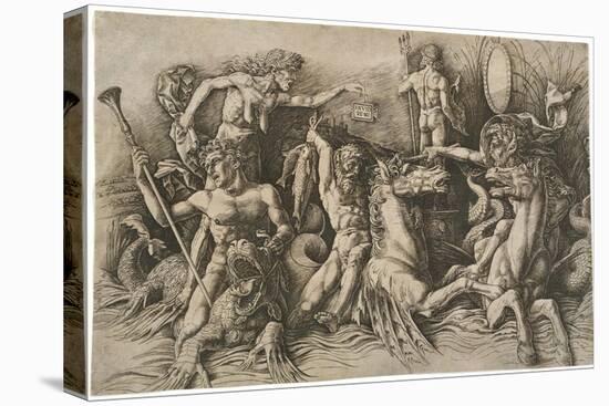 The Battle of the Sea Gods, Ca 1475-Andrea Mantegna-Stretched Canvas