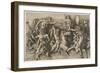 The Battle of the Sea Gods, Ca 1475-Andrea Mantegna-Framed Giclee Print