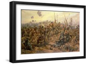 The Battle of the Somme-Richard Caton Woodville II-Framed Giclee Print