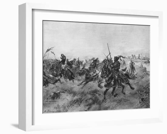 The Battle of the Spurs, 1513-Henri-Louis Dupray-Framed Giclee Print