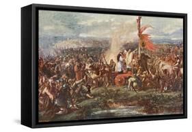 The Battle of the Standard-Sir John Gilbert-Framed Stretched Canvas