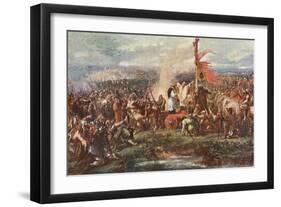 The Battle of the Standard-Sir John Gilbert-Framed Giclee Print