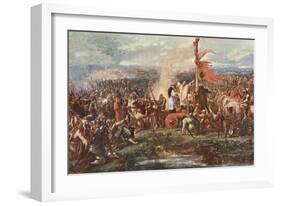 The Battle of the Standard-Sir John Gilbert-Framed Giclee Print