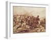 The Battle of the Valerik River on July 11, 1840, 1840-Mikhail Yuryevich Lermontov-Framed Giclee Print