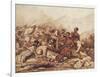 The Battle of the Valerik River on July 11, 1840, 1840-Mikhail Yuryevich Lermontov-Framed Giclee Print