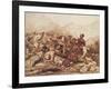 The Battle of the Valerik River on July 11, 1840, 1840-Mikhail Yuryevich Lermontov-Framed Giclee Print