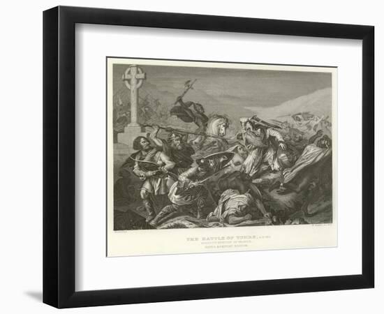 The Battle of Tours, Ad 732-Alphonse Marie de Neuville-Framed Giclee Print