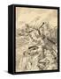 The Battle of Tours Aka the Battle of Poitiers, 732. from Agenda Buvard Du Bon Marche Published…-null-Framed Stretched Canvas